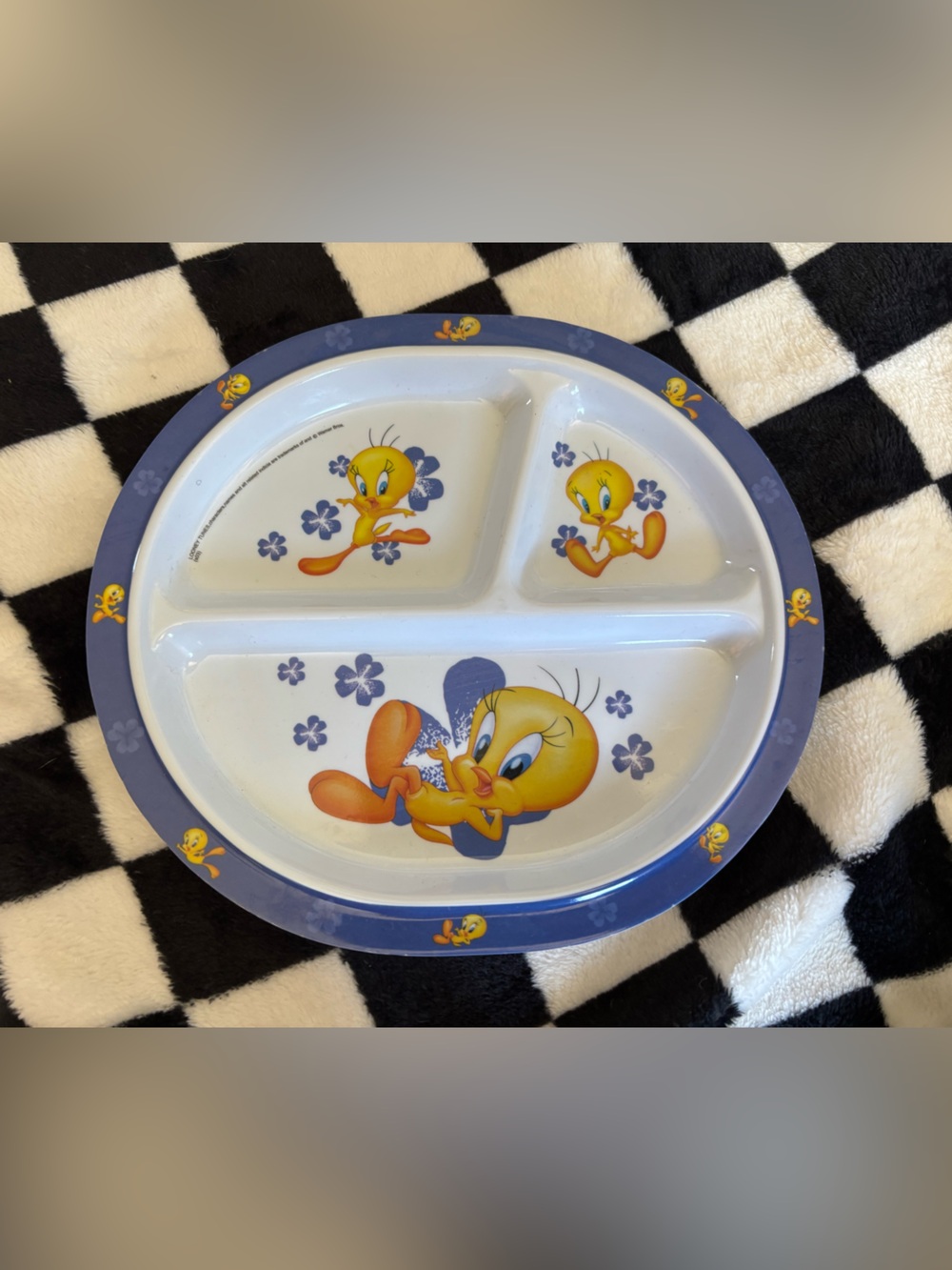 Looney tunes tweedy kids plate